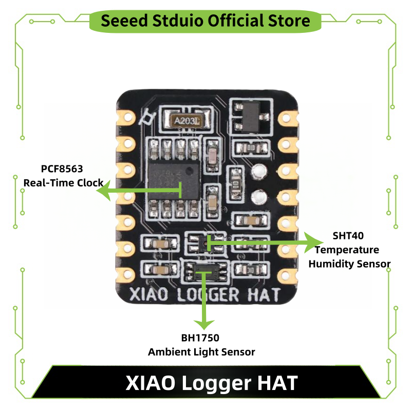 Photography Lighting Meter - XIAO Logger HAT — крошечный дополнительный