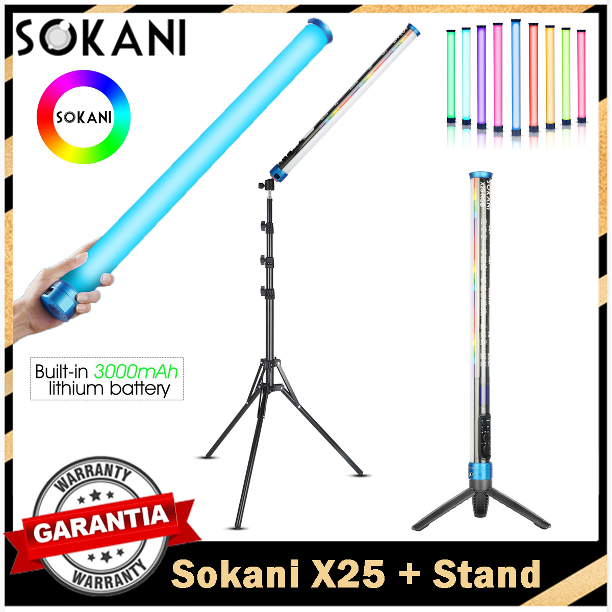 Photography Lighting Handheld - Sokani X25 RGB светодиодный светильник для