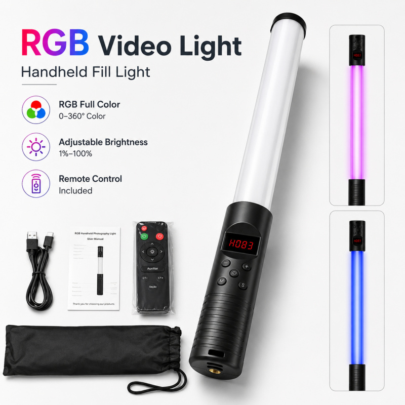 Портативная RGB-видеолампа-пал – обзор и цена Photography Lighting Handheld