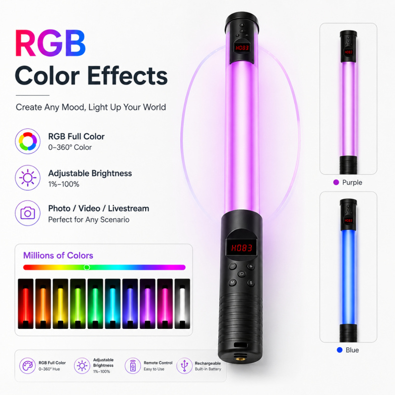 Портативная RGB-видеолампа-пал – обзор и цена Photography Lighting Handheld